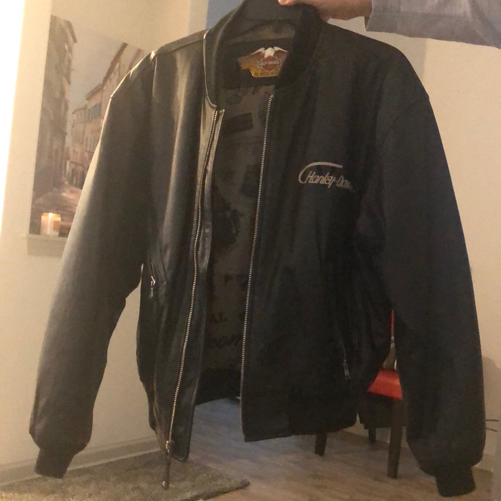 Small Harley Davidson leather jacket